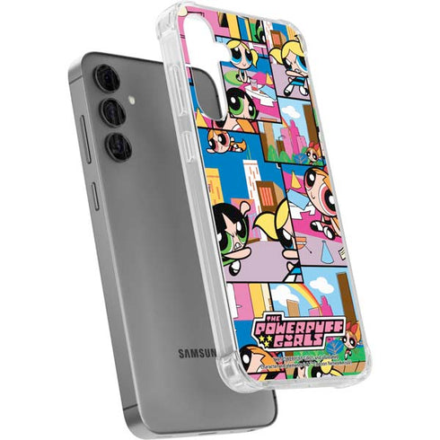 Cartoon Network Powerpuff Girls Patches Galaxy S24 Plus Clear Case